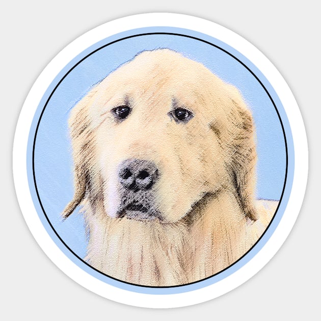 Golden Retriever Sticker by Alpen Designs